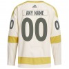 Adidas Maillot de Hockey Vegas Golden Knights Personnaliser 2023-24 Cream Winter Classic Authentic - Homme